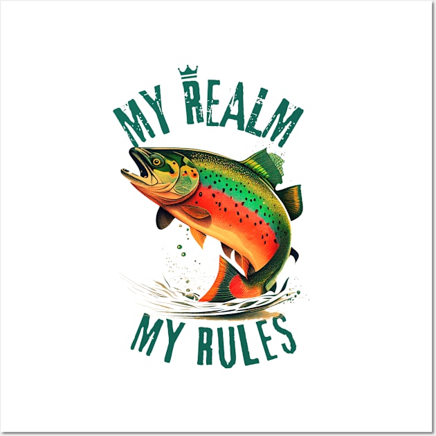 Fishing with norm, fish realm Wall Art by GraphGeek